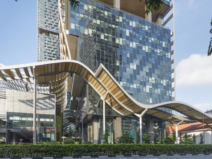 新加坡南海灘綜合大廈沖孔鋁單板幕墻項目